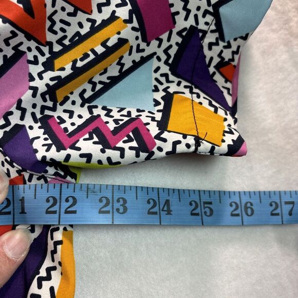 Drill Clothing Co. Shirt Mens L Multi Geometric 90s Throwback Saved By The Bell - Picture 5 of 9
